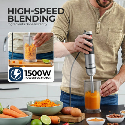 BlendMate UltraMix 1500W 6-in-1 Immersion Blender